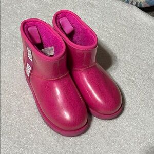 UGG Hot Pink Classic Clear Mini Boot Size 4